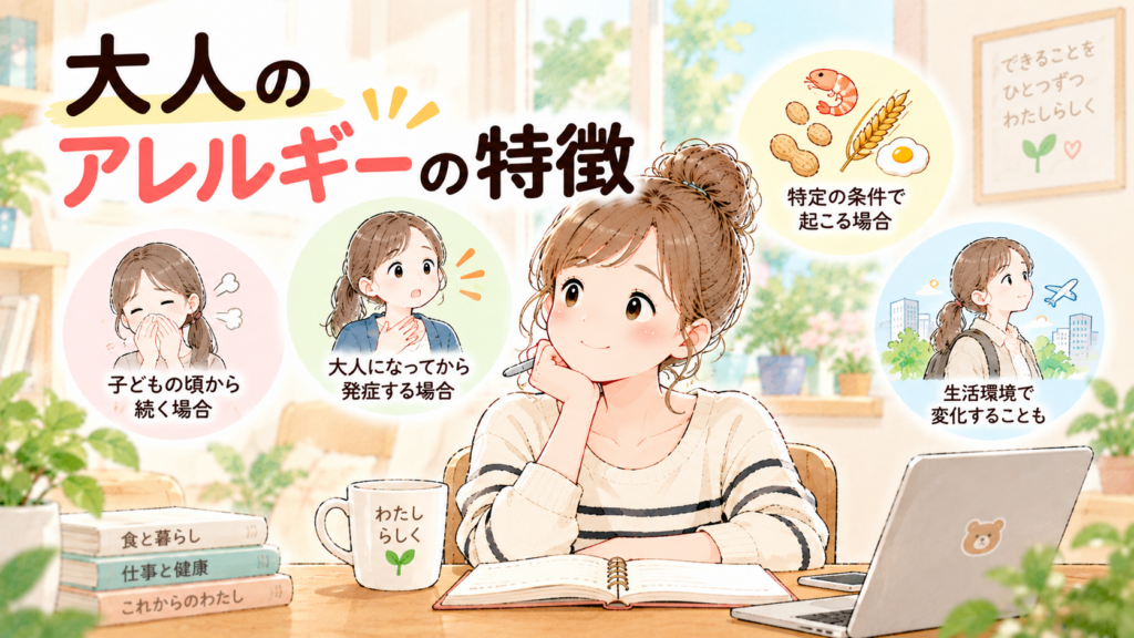 大人のアレルギーの特徴