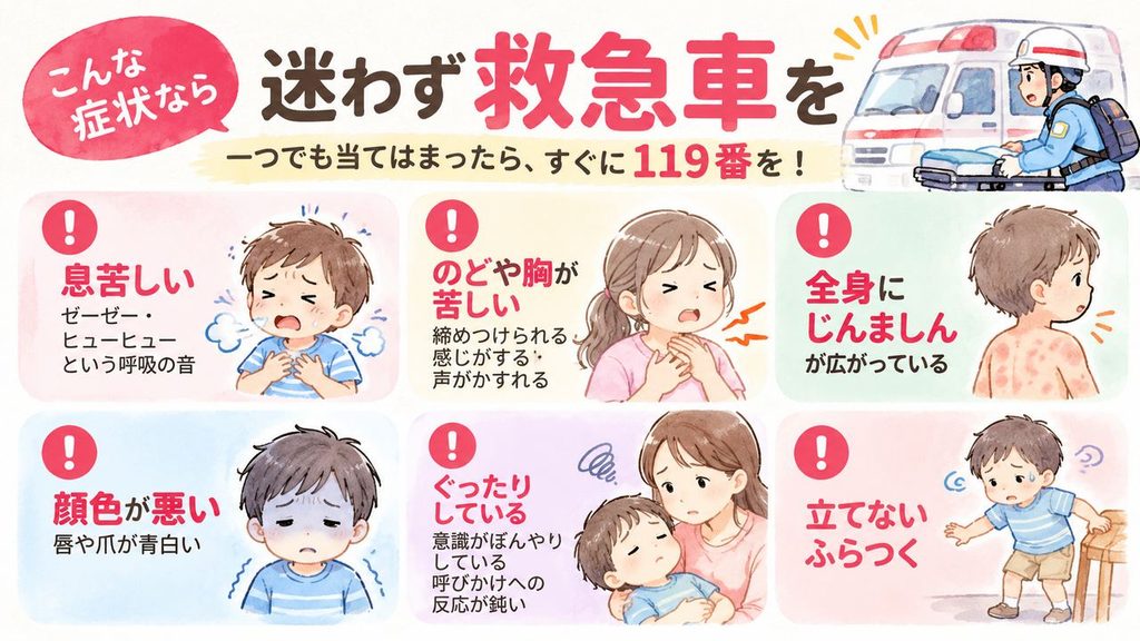 まず確認：今すぐ119番が必要なサイン
