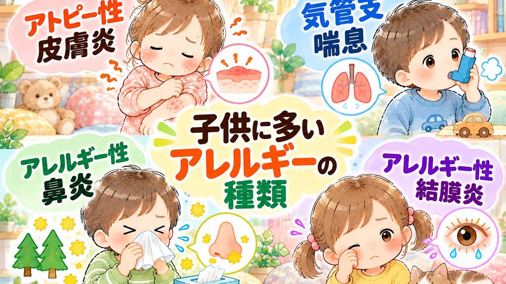 アレルギーは「原因」と「症状の場所」で分けて考える