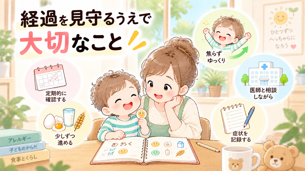 経過を見守るうえで大切なこと