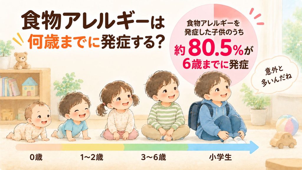 食物アレルギーは何歳までに発症する？