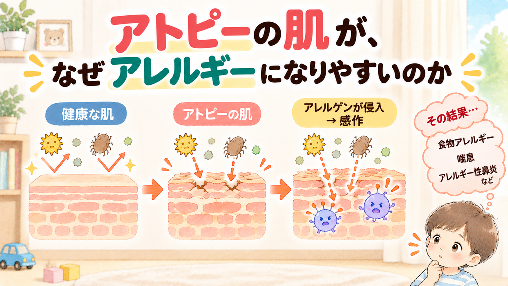 アトピーの肌がなぜアレルギーになりやすいのか