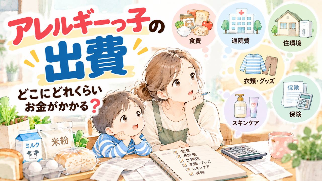 食物アレルギーの子育て、毎月いくらかかる？お金のことも考えてみる