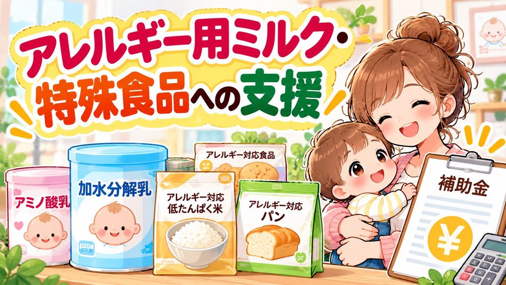 アレルギー用ミルク・特殊食品への支援