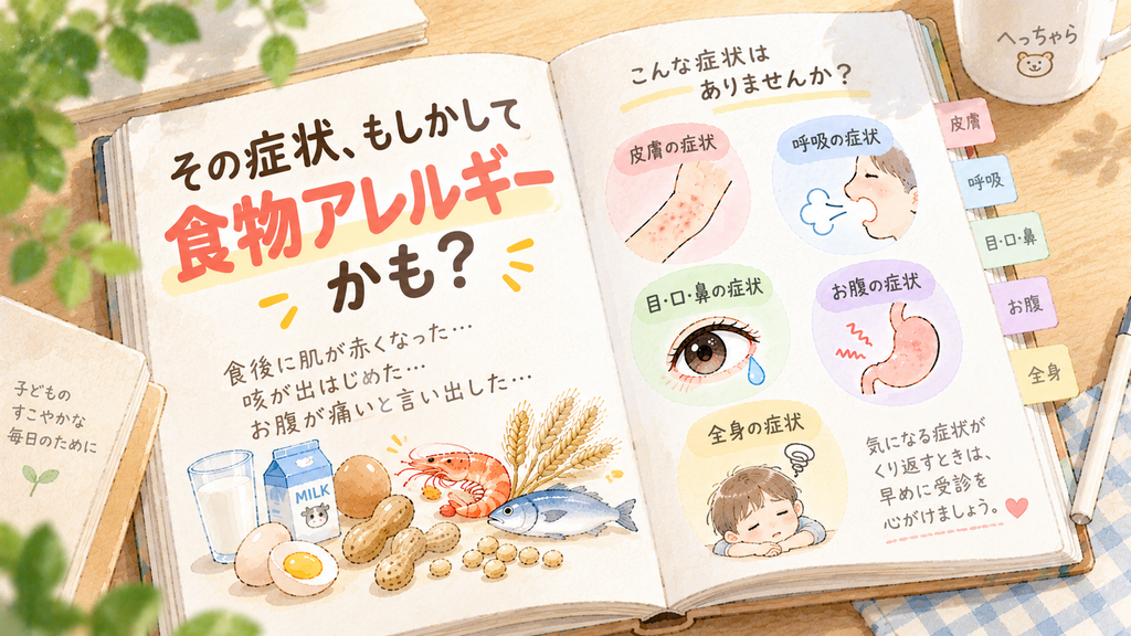 その症状もしかして食物アレルギーかも？