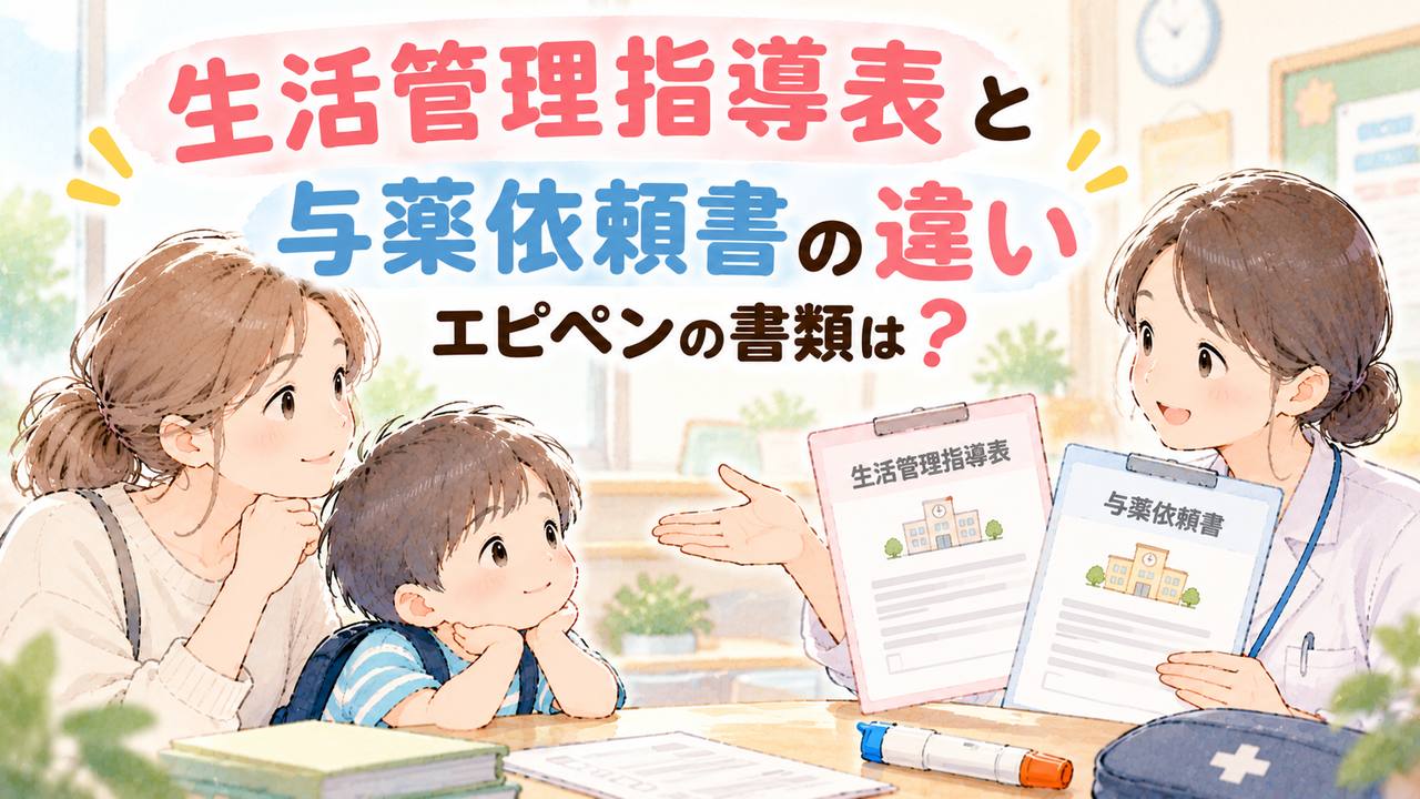 生活管理指導表と与薬依頼書比較