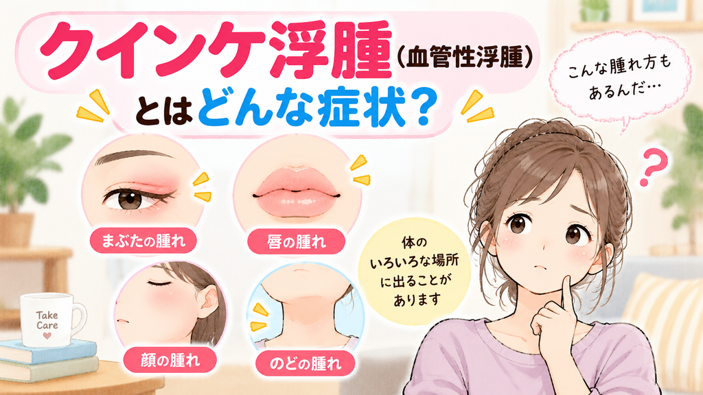 クインケ浮腫（血管性浮腫）とはどんな症状？
