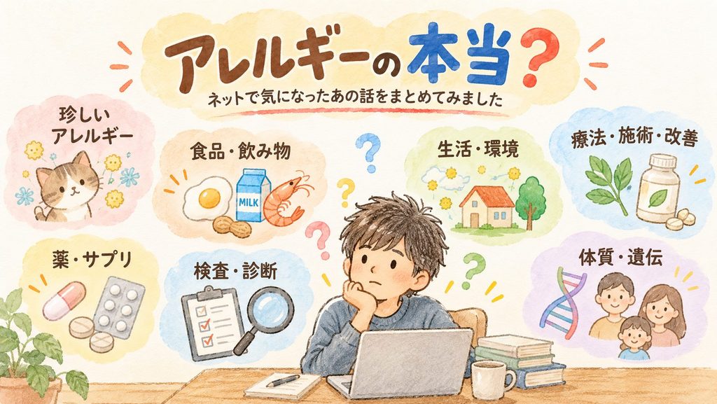 アレルギーの本当？は7つのカテゴリ