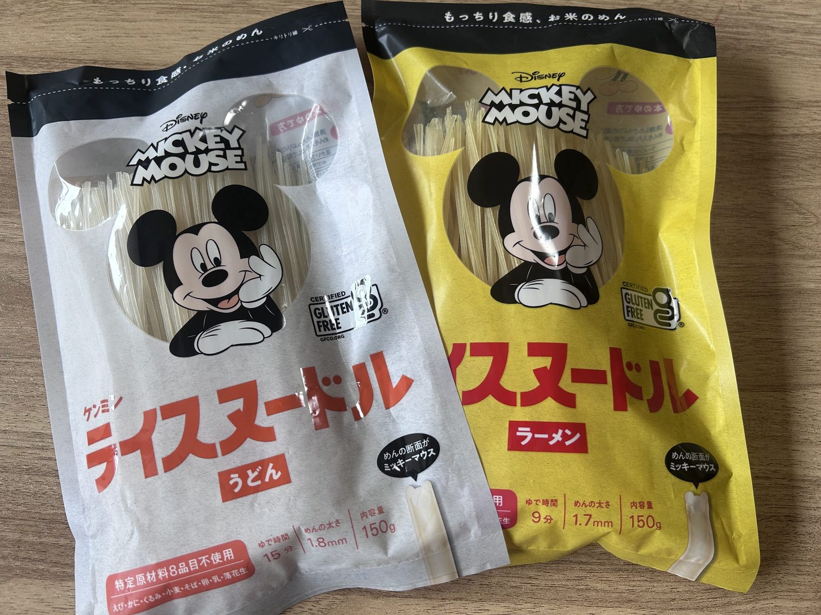 ケンミン食品「ミッキーマウス ライスヌードル」でうどんレビュー